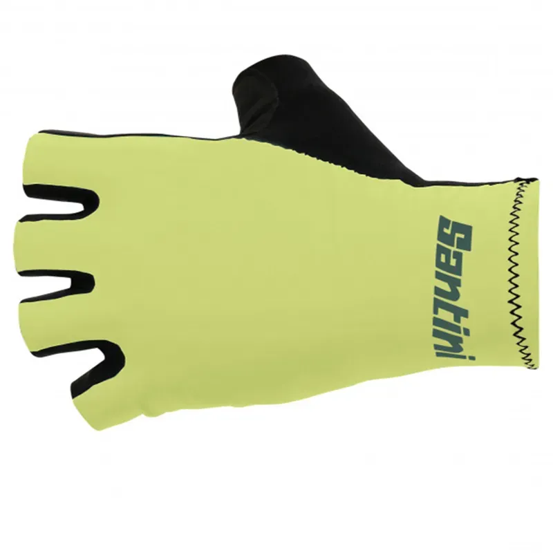 2021 Santini Istino Long Cycling Gloves in Green