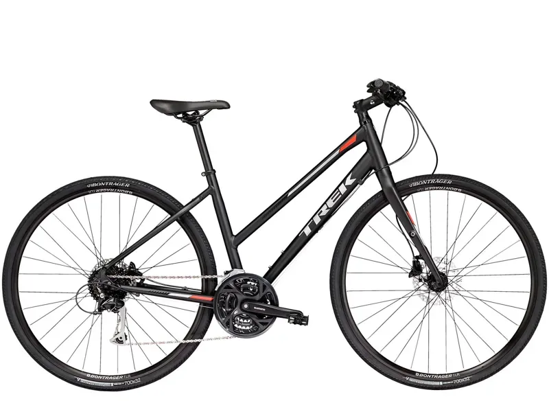 2019 Trek FX 3 Disc Stagger Womens Hybrid Bike in Black