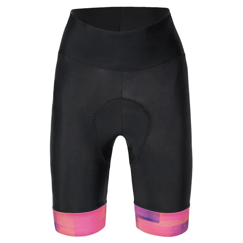 2021 Santini Indoor Womens Forza c3w Pad Bib Shorts in Black