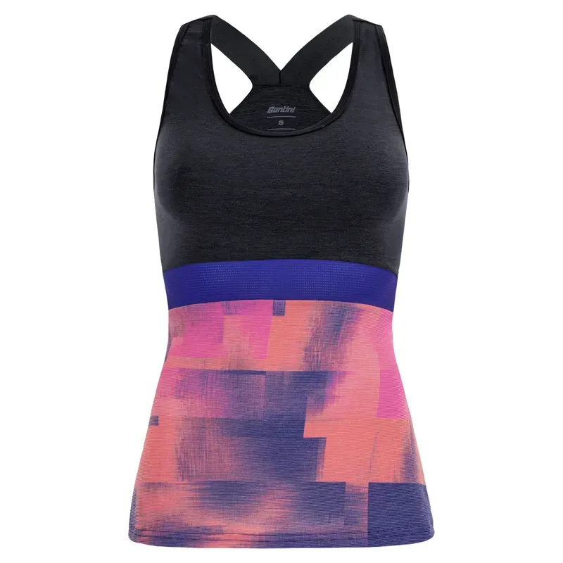 2021 Santini Indoor Womens Forza Vest Top in Purple