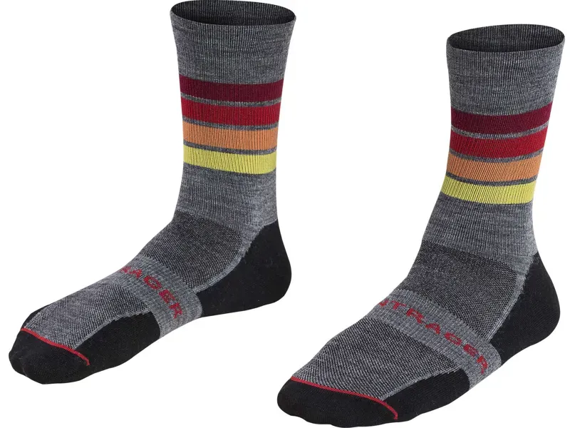2018 Bontrager Race 5 inch Wool Cycling Sock in Grey