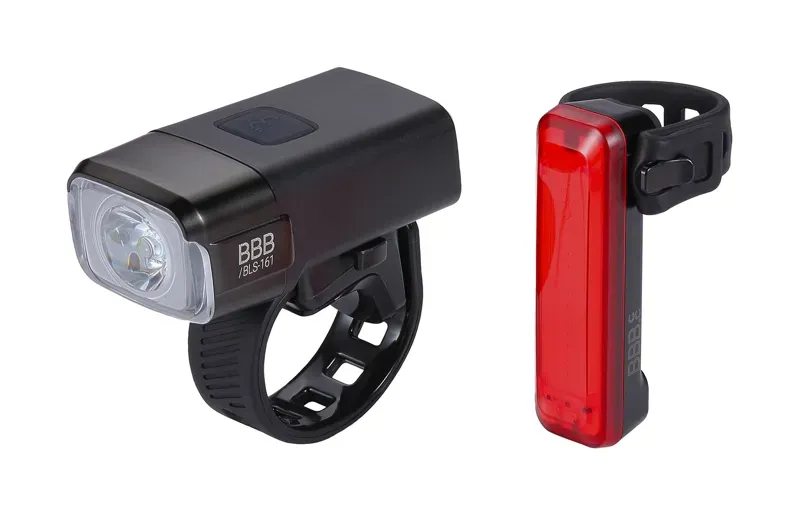 2021 BBB NanoStrike 600 Combo Front and Rear LED Light Set in Black