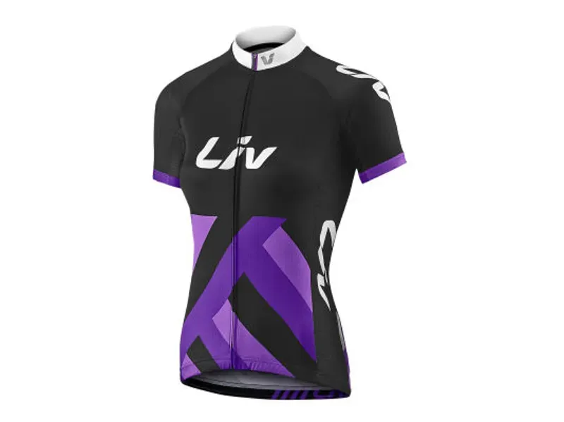 Liv Race Day Ss Jersey Black Black/ Purple/ Pink x-small