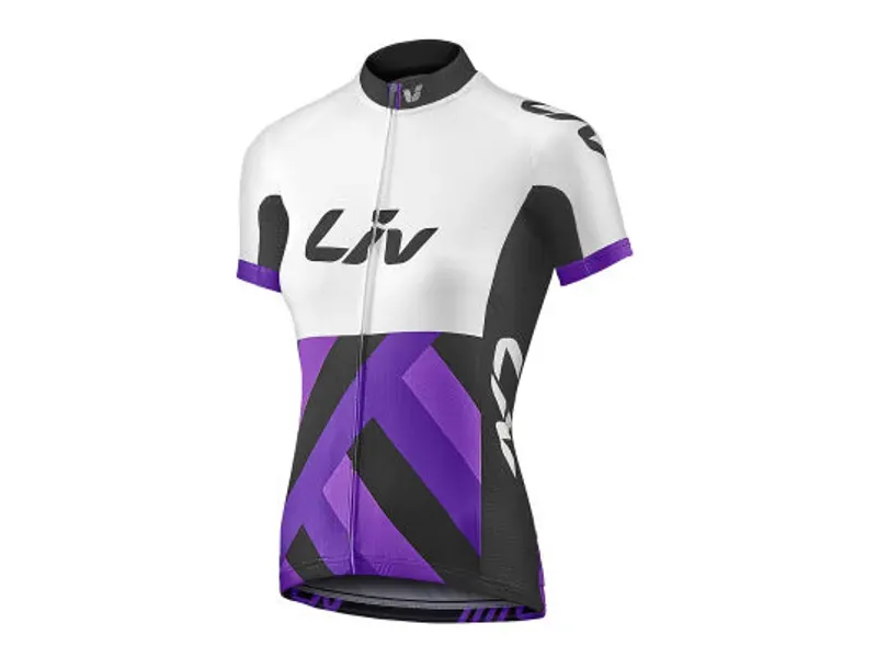 Liv Race Day Ss Jersey White/Black White x-small